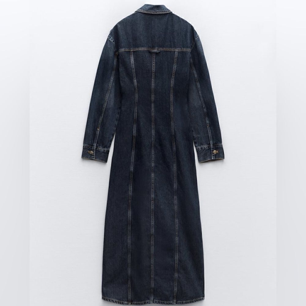 ZARA TRF DENIM DRESS - Picture 7 of 12